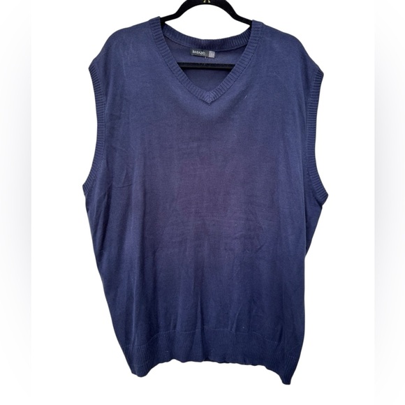 Bagazio Men's Blue Sweater Vest 3X - Picture 2 of 6